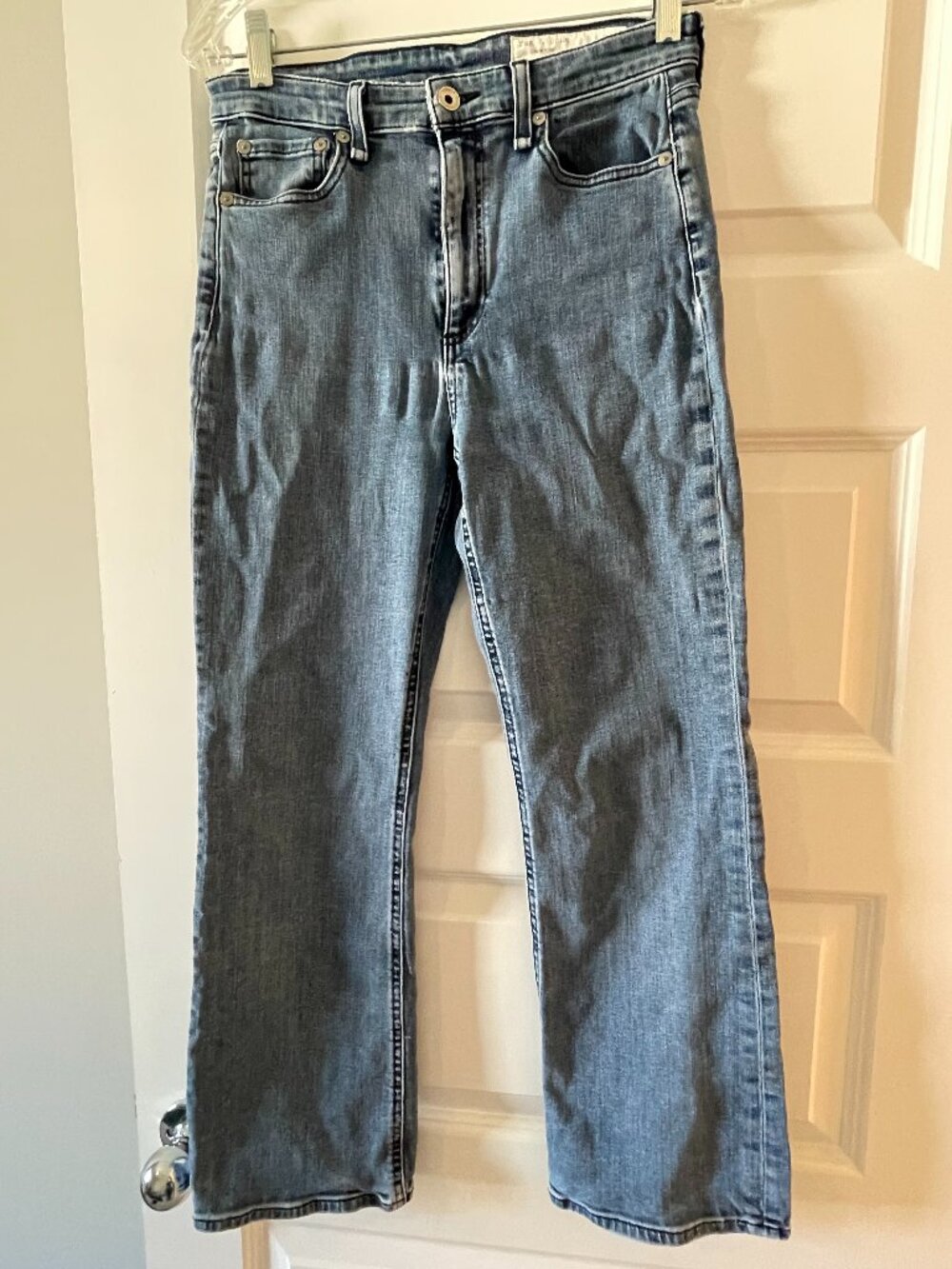 Rag & Bone Nina High-Rise Ankle Flare Jeans Clean Vincent 27